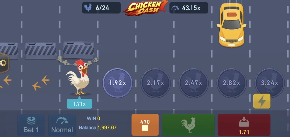 Chicken Dash gameplay